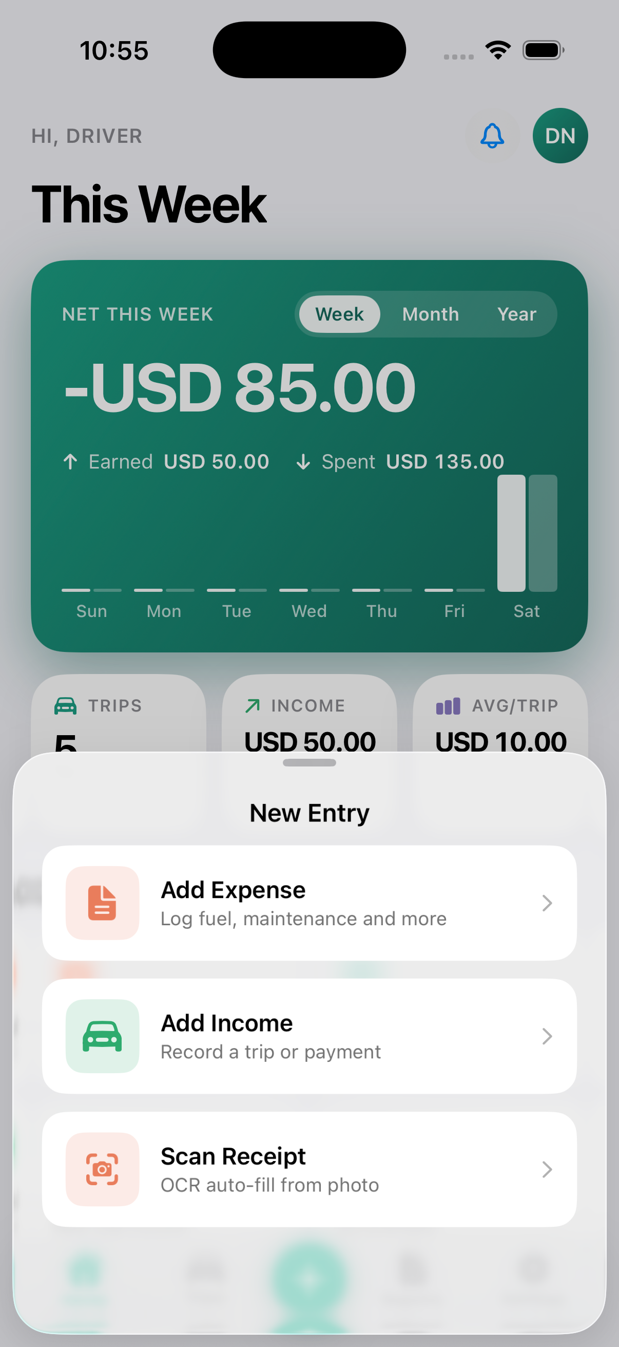 New entry picker